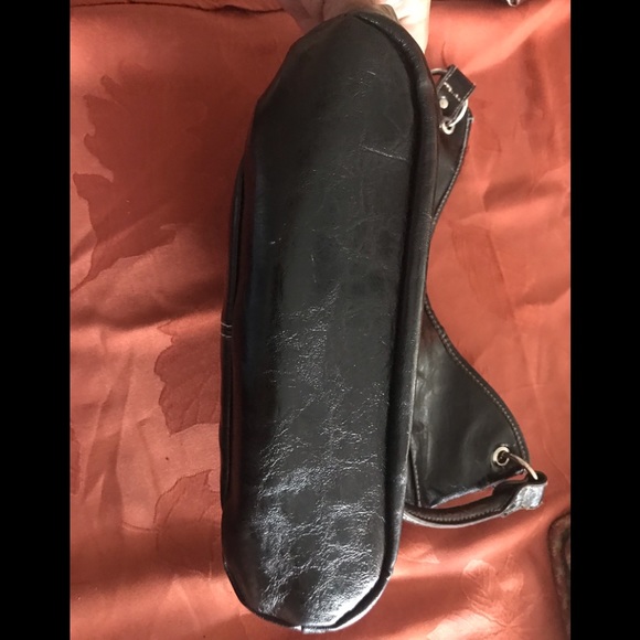 EUC Black Rossetti Bucket Bag. Silver Hardware. Full of zippers and pockets. - Picture 4 of 6